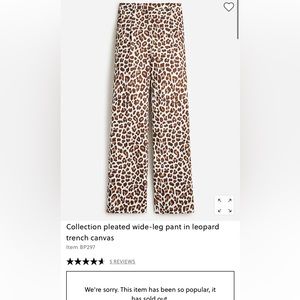 Jcrew Leopard Print Pants